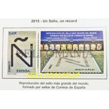 2015 RECORD GUINNESS UN SELLO UN RECORD EDIFIL 4973 ** MNH TC20496