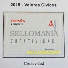2015 VALORES CIVICOS CREATIVIDAD EDIFIL 4979 ** MNH CREATIVITY TC20503