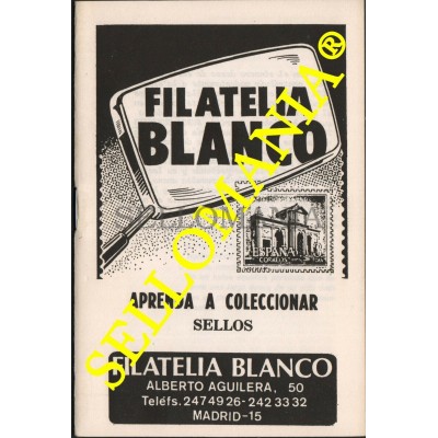 APRENDA A COLECCIONAR SELLOS FOLLETO EXPLICATIVO 1979 FILATELIA BLANCO  TC22774 