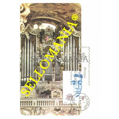 1983 TARJETA MAXIMA ANTONIO SOLER CARD MUSICA MUSICAL ORGAN MUSIC TC22693