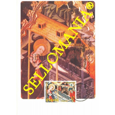 1985 TARJETA MAXIMA CARD NAVIDAD CHRISTMAS MUSEO DIOCESANO VICH TC22716
