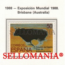 1988 EXHIBITION BRISBANE EXPOSITION MONDIALE BULLS TOROS 2953 MNH ** TC22830 FR