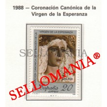 1988 CROWNING VIRGIN OF HOPE VIERGE ESPOIR MALAGA VIRGEN DE LA ESPERANZA   2954 MNH ** TC22831 FR