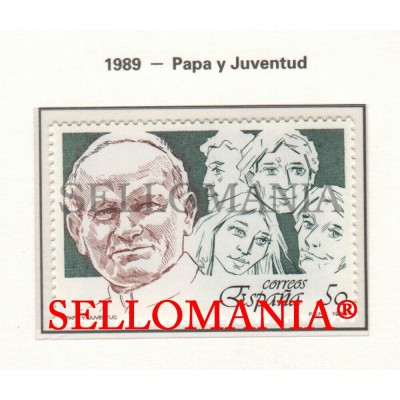 1989 POPE JOHN PAUL II PAPE PAPA JUAN PABLO II 3022 MNH ** TC22865 FR