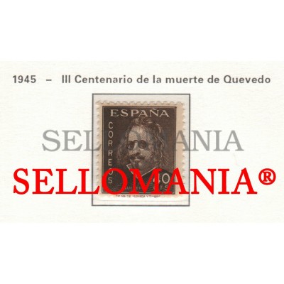 1945 FRANCISCO DE QUEVEDO ECRIVAIN ESCRITOR WRITER  989 MNH ** TC23479 FR