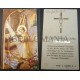 ESTAMPA HOLY CARD PRIMERA COMUNION PARROQUIA SAN JUAN BAUTISTA 1960       CC1779