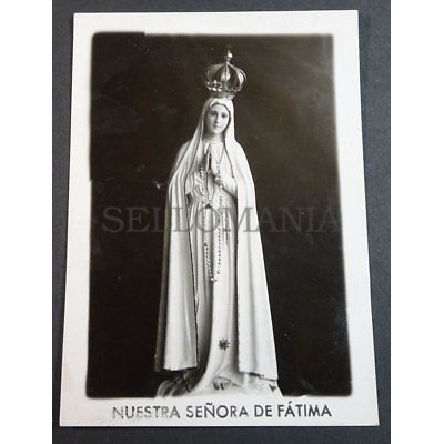 OLD BLESSED OUR LADY OF FATIMA HOLY CARD ANDACHTSBILD SANTINI SANTINO     CC2081
