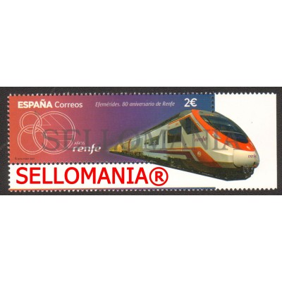 2021 CENTENARIO DE RENFE TREN RAILWAY FERROCARRIL AVE 5455 ** MNH TC23986