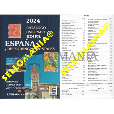 CATALOGO EDIFIL 2024 SELLOS ESPAÑA EX-COLONIAS SPAIN STAMPS CATALOGUE NUEVO TC24269