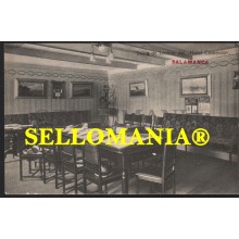 POSTAL AÑOS 1910 / 30 SALAMANCA PUBLICIDAD HOTEL COMERCIO SALON TCP00059