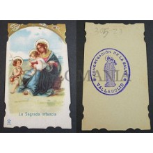 OLD BLESSED THE SACRED CHILDHOOD HOLY CARD ANDACHTSBILD SANTINI SANTINO CC2176