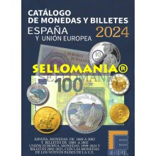 CATALOGO EDIFIL 2024 MONEDAS Y BILLETES ESPAÑA Y UNION EUROPEA TC24274