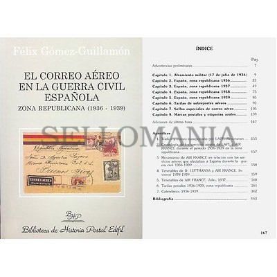  EL CORREO AEREO GUERRA CIVIL ESPAÑOLA ZONA REPUBLICANA  1936 - 1939   GUILLAMON