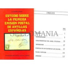 ESTUDIO SOBRE LA PRIMERA EMISION POSTAL DE ANTILLAS ESPAÑOLAS   JL GUERRA AGUIAR