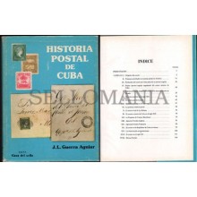 HISTORIA POSTAL DE CUBA  AUTOR J. L. GUERRA AGUIAR EDICION 1983 CON CUBIERTA