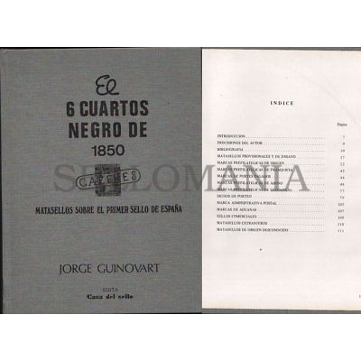 EL 6 CUARTOS NEGRO DE 1850 JORGE GUINOVART NUEVO CASA DEL SELLO     EDICION 1984