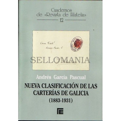 NUEVA CLASIFICACION DE LAS CARTERIAS DE GALICIA 1883 1931 AUTOR ANDRES GARCIA 