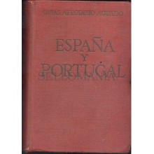 ESPAÑA Y PORTUGAL GUIAS AFRODISIO AGUADO 1950 CON PLANOS A COLOR TC11976 A6C2
