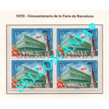 1970 CINCUENTENARIO FERIA DE BARCELONA EDIFIL 1975 ** MNH B4  FAIR     TC21688