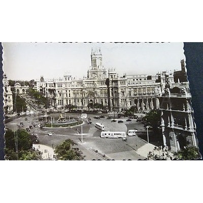 ANTIGUA POSTAL MADRID PLAZA LA CIBELES PALACIO COMUNICACIONES POSTCARD   CC04185