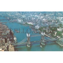 POSTCARD LONDON TOWER BRIDGE AERIAL VIEW ENGLAND VISTA AEREA LONDRES INGLATERRA POSTAL CC03458 UK