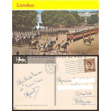 POSTCARD LONDON HORSE GUARDS PARADE 1968 ENGLAND LONDRES INGLATERRA POSTAL  CC03461 UK