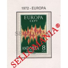 1972 EUROPA CEPT EUROPE ESTRELLAS STARS STAR    EDIFIL 72 ** MNH ANDORRA TC21843