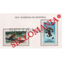 1976 JUEGOS OLIMPICOS MONTREAL OLYMPIC SKI KAYAK 104 / 05 ** MNH ANDORRA TC21859