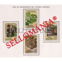 1978 ANIVERSARIO CORREO ESPAÑOL SPANISH POST SH 116 ** MNH ANDORRA TC21864
