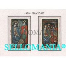 1978 NAVIDAD CHRISTMAS SANTA MARIA D' ENCAMP 120 / 21 ** MNH ANDORRA  TC21867
