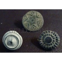 3 SMALL ANTIQUE BUTTON CENTURY XVIII OLD BOUTON BUTTON BOTON SEE MY SHOP CCB21