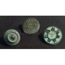 3 SMALL ANTIQUE BUTTON CENTURY XVIII OLD BOUTON BUTTON BOTON SEE MY SHOP CCB38