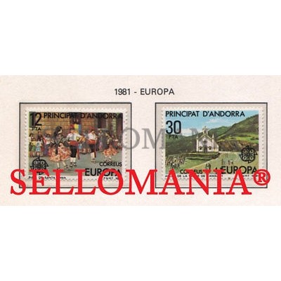 1981 EUROPA EUROPE DANCE BAILE SANTA ANA ROMERIA 140 / 41 ** MNH ANDORRA TC21876