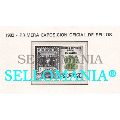 1982 EXPOSICION SELLOS OFFICIAL PHILATELIC EXHIBITION 162 ** MNH ANDORRA TC21886