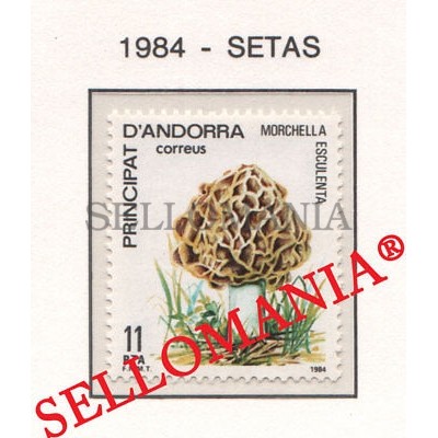 1984 NATURALEZA MURGA MUSHROOMS SETAS NATURE  181 ** MNH ANDORRA TC21895