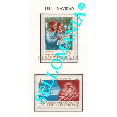 1981 NAVIDAD CHRISTMAS DREAMS SONGS   27 / 29 ** MNH GUINEA ECUATORIAL TC21930