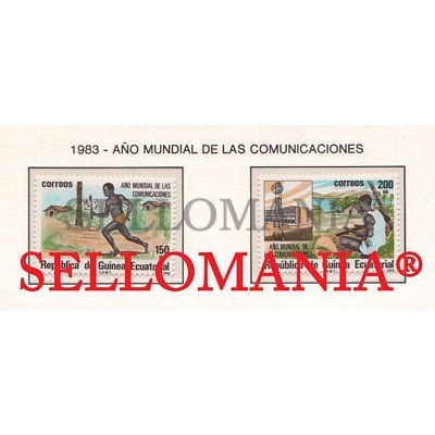 1983 COMUNICACIONES COMMUNICATIONS  45 / 46 ** MNH GUINEA ECUATORIAL TC21936