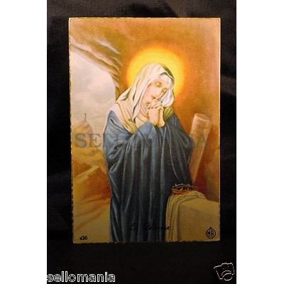 ANTIGUA POSTAL DE LA DOLOROSA OLD OUR LADY OF SORROWS POSTCARD HOLY CARD  CC0001