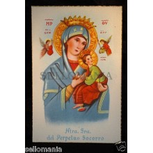 OLD POSTCARD VIRGEN PERPETUO SOCORRO OUR LADY OF PERPETUAL HELP HOLY CARD CC0024
