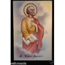 ANTIGUA POSTAL SAN PEDRO APOSTOL  OLD SAINT PETER  HOLY CARD  SEE MY SHOP   CC34