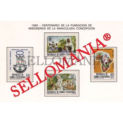 1985 MISIONES INMACULADA CONCEPCION   65 / 68 ** MNH GUINEA ECUATORIAL TC21944