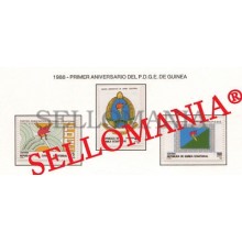 1988 PARTIDO DEMOCRATICO DEMOCRATIC   101 / 103 ** MNH GUINEA ECUATORIAL TC21957