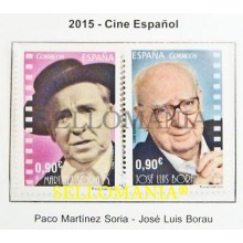 2015 CINE ESPAÑOL J L BORAU PACO MARTINEZ SORIA EDIFIL 4959 / 60 ** MNH TC20485