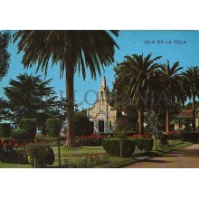 ANTIGUA POSTAL ISLA DE LA TOJA CAPILLA Y JARDINES PONTEVEDRA POSTCARD    CC01378
