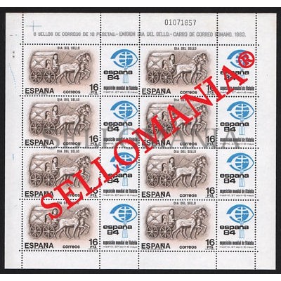 1983 DILIGENCE POSTAL CARRIAGE DILIGENCIA HORSE CHEVAL 2719 ** MNH MP 2 TC21493