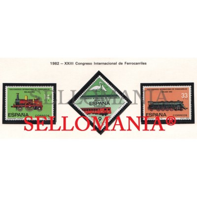 1982 FERROVIAIRES TRAIN TREN RAILWAYS LOCOMOTOR 111  2670 / 72 MNH ** TC21246 FR