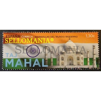 2016 MARAVILLAS DEL MUNDO TAJ MAHAL INDIA WONDERS MODERN WORLD FLAG EDIFIL 5080 ** MNH TC20422