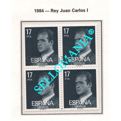 1984 JUAN CARLOS I REY DE ESPAÑA KING OF SPAIN  EDIFIL  2761 ** MNH B4 TC21514