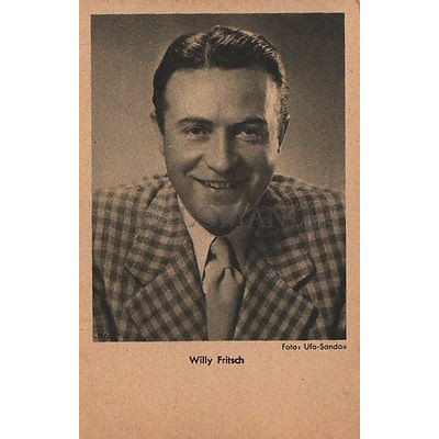 OLD POSTCARD GERMANY ACTOR WILLY FRITSCH YEARS 1940 POSTKARTE POSTAL      CC1314