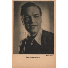 OLD POSTCARD GERMANY ACTOR HANS BRAUSEWETTER YEARS 1940 POSTKARTE POSTAL  CC1315